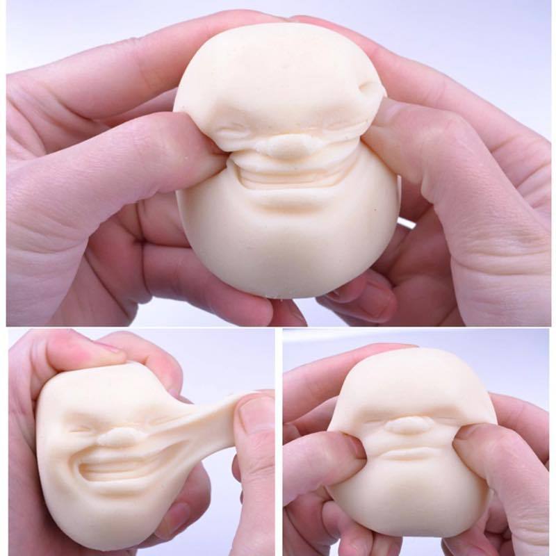 squishy tête blanche étirée