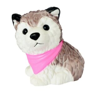 Squishy husky bandana rose