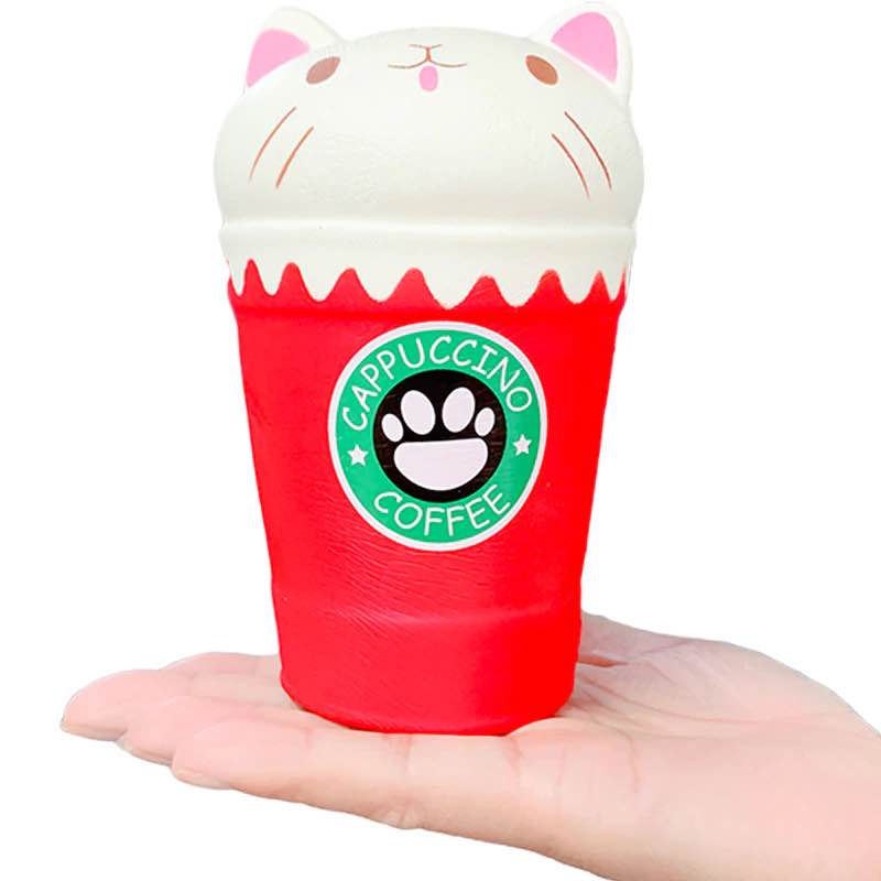 squishy cappuccino dans la main