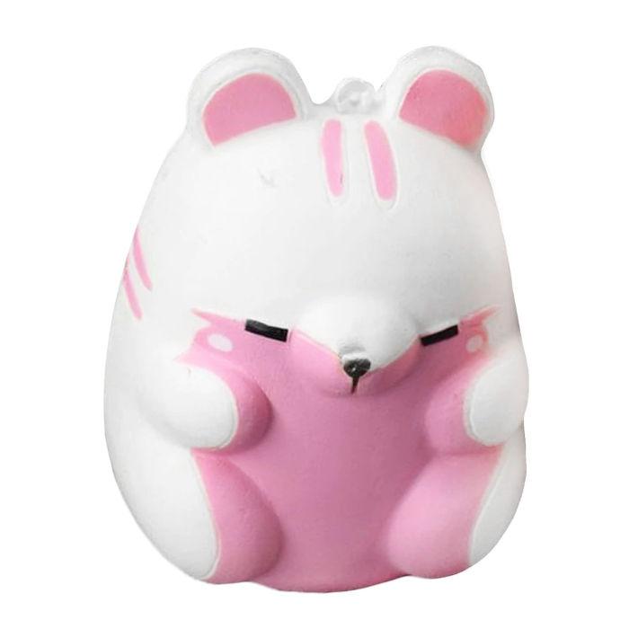 squishy hamster kawaii blanc