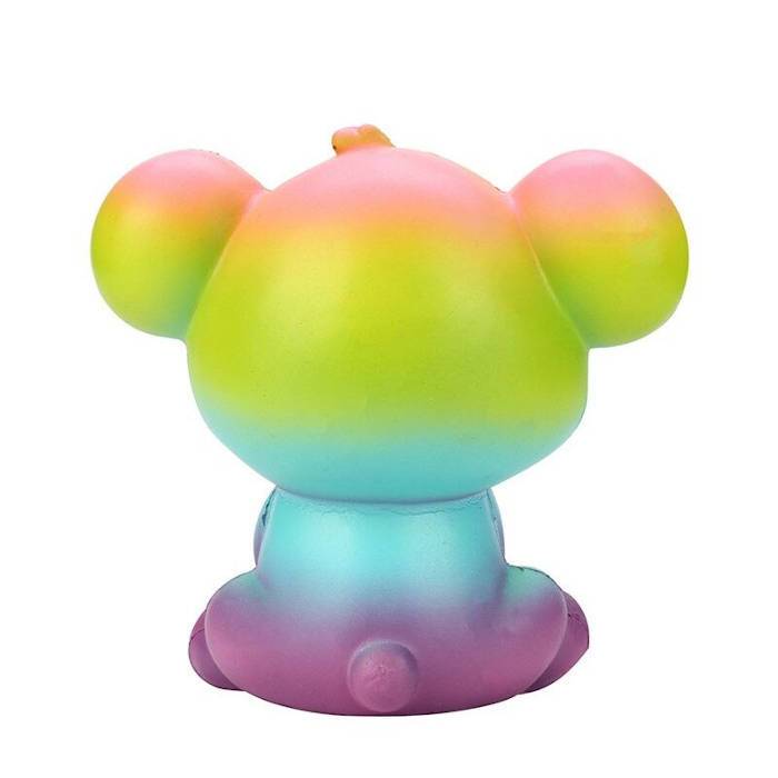 squishy koala multicolore vu de derrière