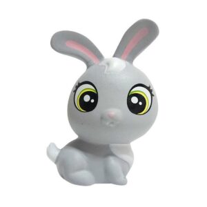 squishy lapin kawaii gris