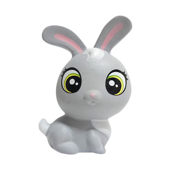squishy lapin kawaii gris