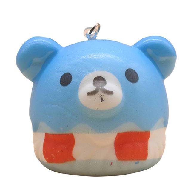 squishy tete ours bleu