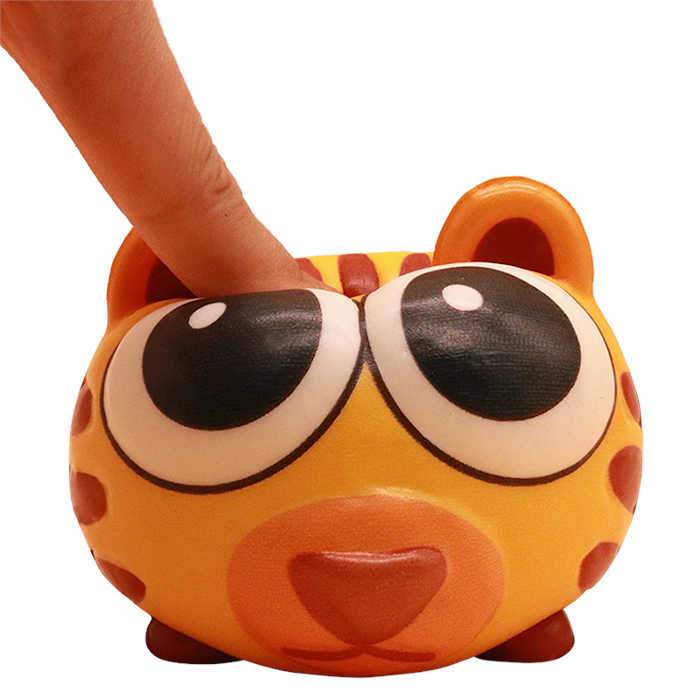 squishy tigre balle écrasé